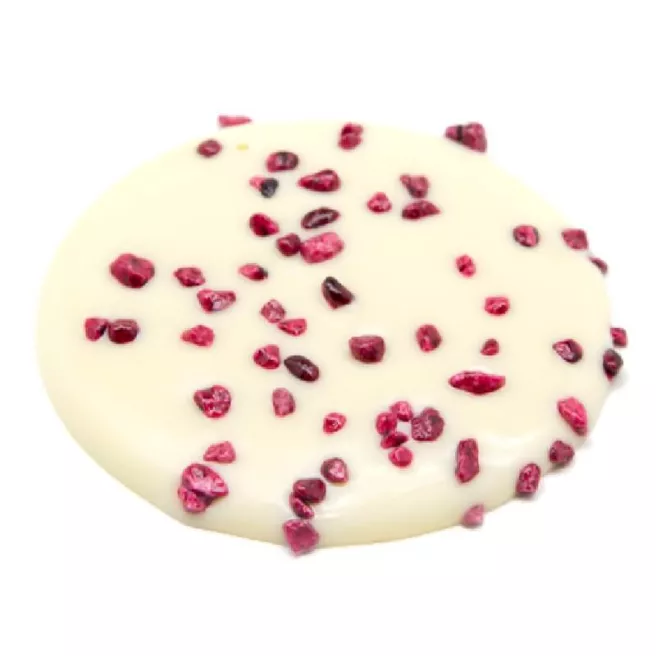 Tuiles framboise  blanc